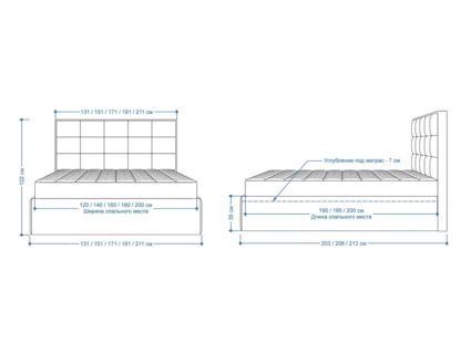 Кровать Lonax Адель велюр Dolly-8 (с основанием)