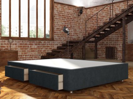 Кровать Mr.Mattress Site Box велюр Grey 265