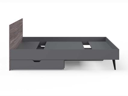 Кровать Сонум Ines Ясень анкор + серый 160х200