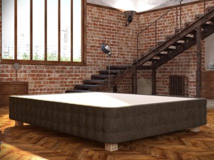 Кровать Mr.Mattress Twin Box велюр Grey 237