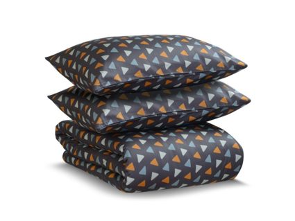 Комплект постельного белья Tkano Wild Triangles мятный 1,5-спальный