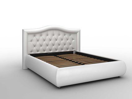 Кровать Sleeptek Premier 6 Экокожа White (с подъемным механизмом) 253