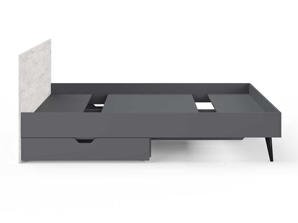 Кровать Сонум Ines Ясмунд + серый 180х190