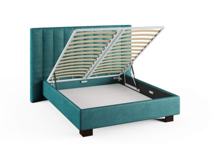 Кровать Сонум Barbara Экокожа Коричневая (с подъемным механизмом) 200х200