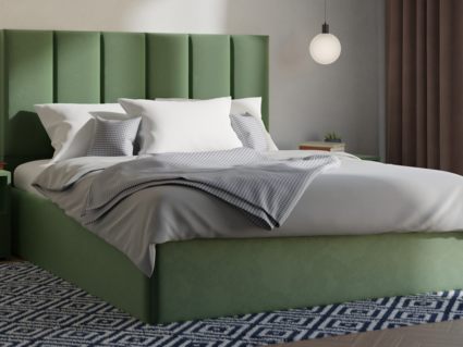 Кровать Lonax Милана велюр Dolly-13 (с подъемным механизмом)