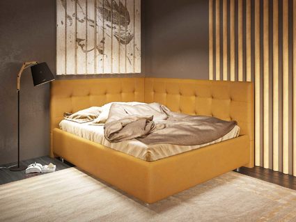 Кровать Nuvola Sabina угловая Velutto 14 180х190