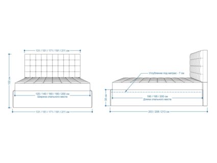 Кровать Lonax Аврора велюр Dolly-2 180х190