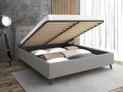 Кровать Sontelle Style Kipso Malta grey с подъемным механизмом