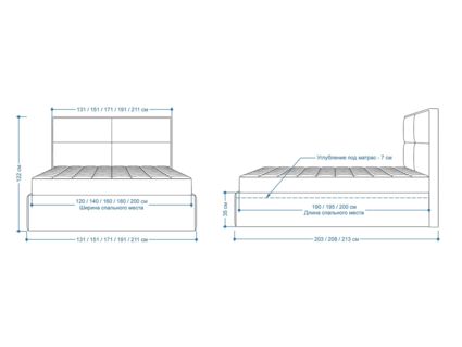 Кровать Lonax Марселла велюр Dolly-1 (с подъемным механизмом) 200х200