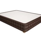 Кровать Mr.Mattress Twin Box экокожа Brown 200х200