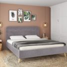 Кровать Sontelle Style Kipso Malta grey с подъемным механизмом 110х190