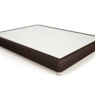 Кровать Mr.Mattress Fine Box экокожа Brown 120х190